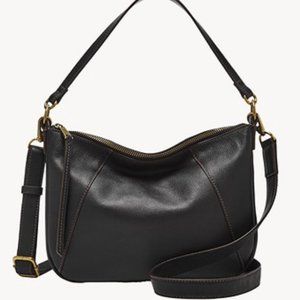 BRAND NEW BLACK FOSSIL SKYLAR CROSSBODY BAG